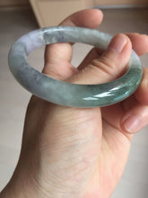 Load image into Gallery viewer, 57.1mm certified 100% natural icy watery oily dark green purple jadeite jade bangle BH90-9116
