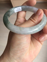 Load image into Gallery viewer, 57.1mm certified 100% natural icy watery oily dark green purple jadeite jade bangle BH90-9116
