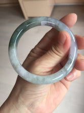 Load image into Gallery viewer, 57.1mm certified 100% natural icy watery oily dark green purple jadeite jade bangle BH90-9116
