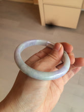 Load image into Gallery viewer, 57.7mm certified Type A 100% Natural light green/purple/white Jadeite Jade bangle AK79-3283
