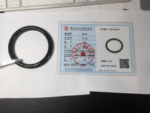 Load image into Gallery viewer, 59mm 100% Natural dark green/black meteorite Stellar Night sky round cut nephrite bangle HF91-8252

