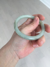 Load image into Gallery viewer, 57.5mm Certified Type A 100% Natural light green/brown round cut Jadeite Jade bangle AR112-4506
