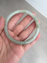 Load image into Gallery viewer, 58.5mm Certified Type A 100% Natural light green/brown round cut Jadeite Jade bangle AR111-4513
