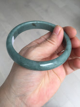 Load image into Gallery viewer, 62.3mm Certified Type A 100% Natural dark green/blue/gray/black Guatemala Jadeite jade bangle H151-5777
