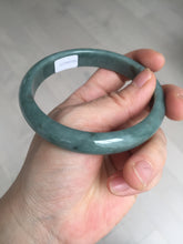 Load image into Gallery viewer, 62.3mm Certified Type A 100% Natural dark green/blue/gray/black Guatemala Jadeite jade bangle H151-5777
