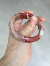 Load image into Gallery viewer, 55mm 100% natural red jasper stone(红碧玉,鸡血石) bangle XY102
