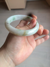 Load image into Gallery viewer, 58mm certified 100% natural light green/purple/yellow (Fu Lu Shou) jadeite jade bangle AZ135-1464
