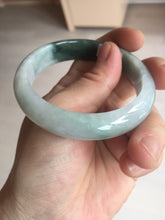 Load image into Gallery viewer, 54.5mm certified 100% natural icy watery oily dark green purple jadeite jade bangle B111-9119
