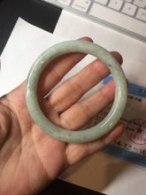 Load image into Gallery viewer, 55.7mm Certified 100% natural Type A light green round cut jadeite jade bangle BL54-3291
