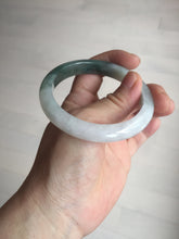 Load image into Gallery viewer, 54.5mm certified 100% natural icy watery oily dark green jadeite jade bangle B112-9120
