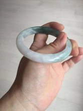 Load image into Gallery viewer, 54.5mm certified 100% natural icy watery oily dark green jadeite jade bangle B112-9120
