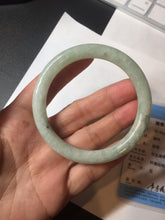 Load image into Gallery viewer, 55.7mm Certified 100% natural Type A light green round cut jadeite jade bangle BL54-3291
