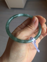 Load image into Gallery viewer, 55mm Certified Type A 100% Natural light green/blue slim round cut Guatemala Jadeite bangle PB31-5622
