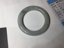 Load image into Gallery viewer, 59.1mm Certified Type A 100% Natural light green chubby round cut Jadeite Jade bangle BM24-4587
