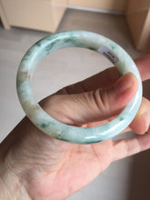 Load image into Gallery viewer, 57.7mm certified Type A 100% Natural light green/red/white Jadeite Jade bangle BP17-8109
