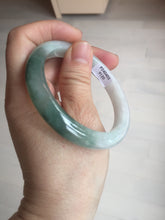 Load image into Gallery viewer, 54.5mm certified 100% natural icy watery oily dark green jadeite jade bangle B112-9120
