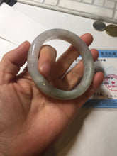 Load image into Gallery viewer, 56.5mm certified 100% natural Type A light green purple red(FU LU SHOU) jadeite jade bangle PC136-9157
