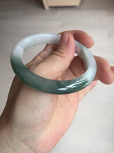 Load image into Gallery viewer, 54.5mm certified 100% natural icy watery oily dark green jadeite jade bangle B112-9120
