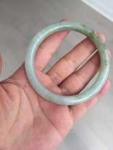 Load image into Gallery viewer, 58.6mm Certified Type A 100% Natural light green/brown round cut Jadeite Jade bangle AR108-4511
