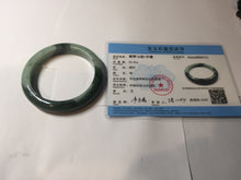 Load image into Gallery viewer, 卖了 61mm Certified Type A 100% Natural forest dark green Jadeite jade bangle BF131-2711
