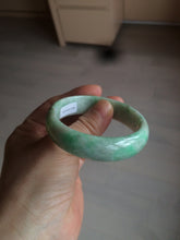 Load image into Gallery viewer, 50.5mm Certified Type A 100% Natural sunny apple green/brown oval Jadeite Jade bangle AZ134-1459
