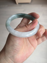 Load image into Gallery viewer, 54.5mm certified 100% natural icy watery oily dark green jadeite jade bangle B112-9120
