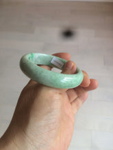 Load image into Gallery viewer, 51.5mm certificated Type A 100% Natural sunny green Jadeite Jade bangle AY33-0435
