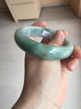 Load image into Gallery viewer, 60.3mm certified type A 100% Natural green/red chubby Jadeite Jade bangle B117-9131
