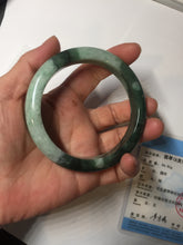 Load image into Gallery viewer, 卖了 61mm Certified Type A 100% Natural forest dark green Jadeite jade bangle BF131-2711
