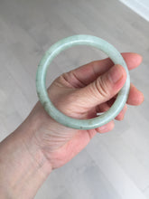 Load image into Gallery viewer, 58.6mm Certified Type A 100% Natural light green/brown round cut Jadeite Jade bangle AR108-4511
