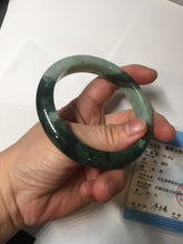 Load image into Gallery viewer, 卖了 61mm Certified Type A 100% Natural forest dark green Jadeite jade bangle BF131-2711
