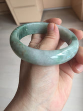 Load image into Gallery viewer, 60.3mm certified type A 100% Natural green/red chubby Jadeite Jade bangle B117-9131
