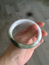 Load image into Gallery viewer, 60mm certified type A 100% Natural green/dark green/white jadeite jade bangle BG26-1711
