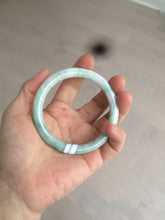 Load image into Gallery viewer, 57mm Certified Type A 100% Natural sunny green round cut Jadeite Jade bangle AK77-3296
