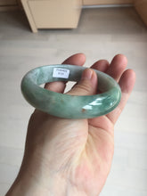 Load image into Gallery viewer, 60.3mm certified type A 100% Natural green/red chubby Jadeite Jade bangle B117-9131
