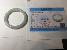 Load image into Gallery viewer, 55.5mm certificated Type A 100% Natural light green/purple round cut Jadeite Jade bangle BK77-3787
