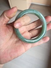 Load image into Gallery viewer, 54.9mm certified natural 100% natural Type A green jadeite jade bangle AF92-1161
