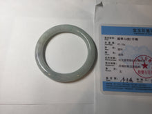 Load image into Gallery viewer, 55.5mm certificated Type A 100% Natural light green/purple round cut Jadeite Jade bangle BK77-3787
