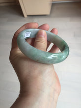 Load image into Gallery viewer, 60.3mm certified type A 100% Natural green/red chubby Jadeite Jade bangle B117-9131
