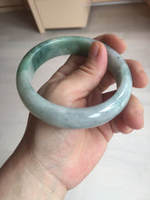 Load image into Gallery viewer, 60.3mm certified type A 100% Natural green/red chubby Jadeite Jade bangle B117-9131
