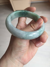 Load image into Gallery viewer, 60.3mm certified type A 100% Natural green/red chubby Jadeite Jade bangle B117-9131
