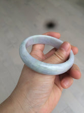 Load image into Gallery viewer, 58.5mm 100% natural type A certified light green/purple jadeite jade bangle W91-0734
