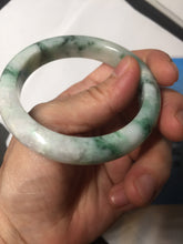 Load image into Gallery viewer, 53.7mm Certified 100% natural Type A sunny green purple jadeite jade bangle BQ35-4145
