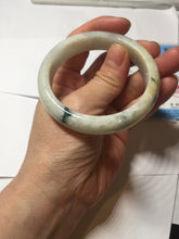 Load image into Gallery viewer, 58mm certified 100% natural Type A light green white jadeite bangle PD153-6312
