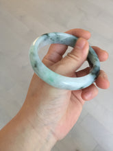 Load image into Gallery viewer, 57mm Certified Type A 100% Natural sunny green/dark green Jadeite Jade bangle AM94-2724
