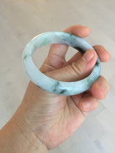 Load image into Gallery viewer, 57mm Certified Type A 100% Natural sunny green/dark green Jadeite Jade bangle AM94-2724
