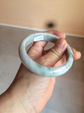 Load image into Gallery viewer, 58.5mm 100% natural type A certified light green/purple jadeite jade bangle Y140-0720
