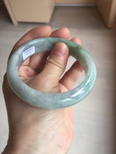 Load image into Gallery viewer, 60.2mm certified type A 100% Natural green/black/red chubby Jadeite Jade bangle B119-9123
