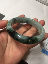 Load image into Gallery viewer, 57.2mm certified natural Type A icy watery dark green/black jadeite jade bangle BK130-8238
