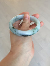 Load image into Gallery viewer, 57mm Certified Type A 100% Natural sunny green/dark green Jadeite Jade bangle AM94-2724
